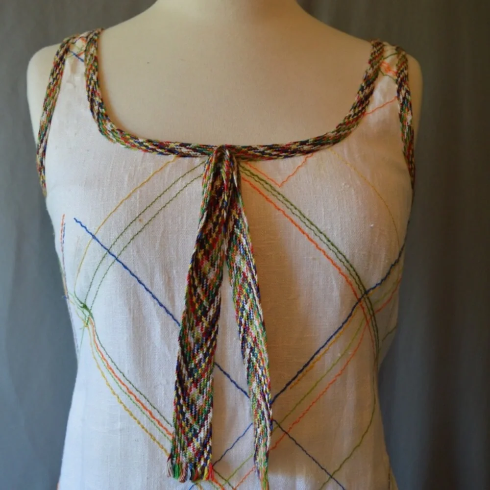 Moschino Cheap n Chic vintage linen mini dress - Picture 3 of 6